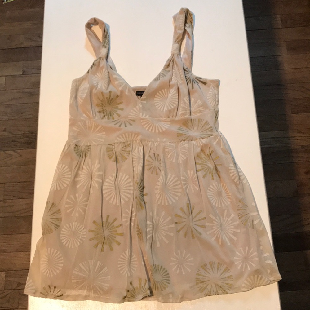 Tan Flowing Tank Top